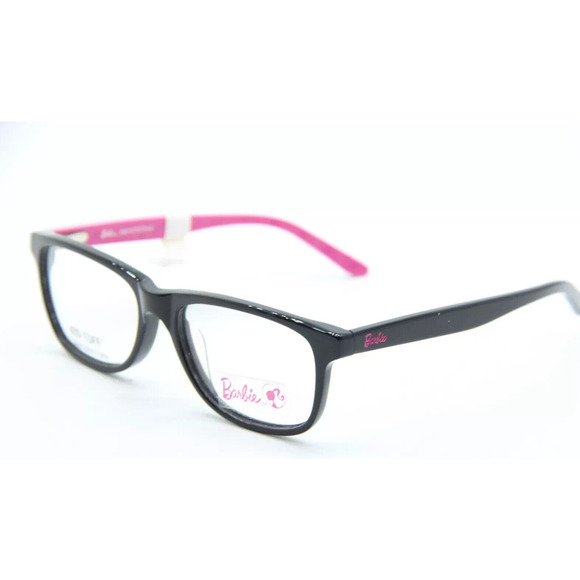 BARBIE GROOVY BLACK AND PINK WITH CRYSTALS EYEGLASSES 49-15-130 - Picture 1 of 3